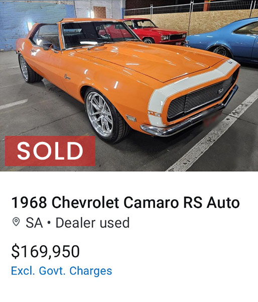 1968 Chevrolet Camaro RS Auto