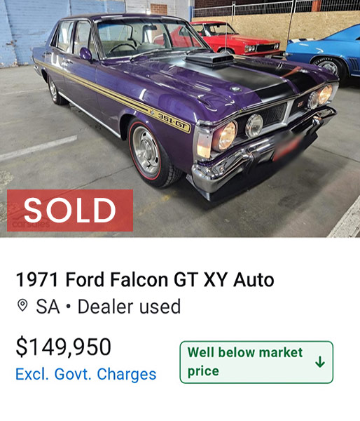 1971 Ford Falcon GT XY Auto Purple